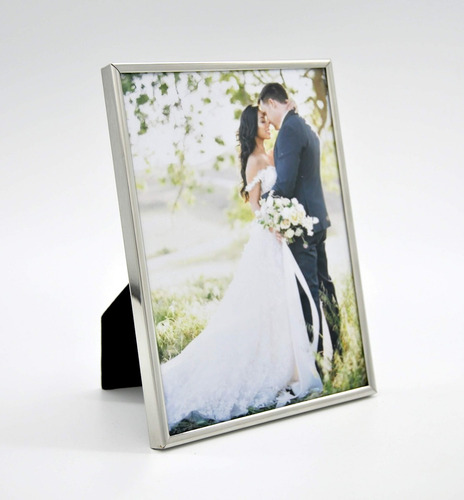 Imagen 2 de 4 de Portaretrato Marco 5 Mm 20x30 Silver Plated 20302