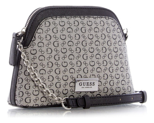 Bolsa Guess Factory 793414 Acabado De Los Herrajes Niquel Color Negro Color De La Correa De Hombro Negro Diseño De La Tela Liso