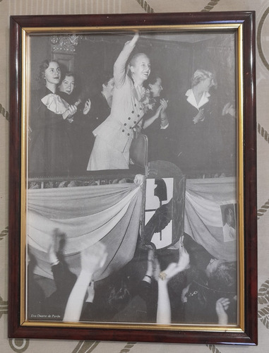 Foto En Cuadro De Eva Duarte (Usado)
