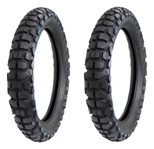 Llantas 4.60-18 + 80/100-21 Doble Proposito Usa Camara