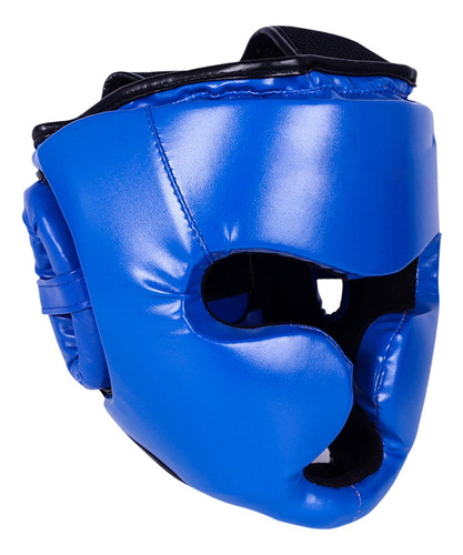 Casco De Boxeo Sparring Headgear Sparring Karate Face Azul S