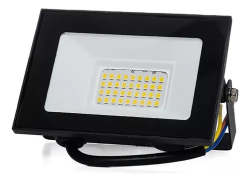 Reflector Led Exterior 30w Slim Intemperie Multiled Luz Fría