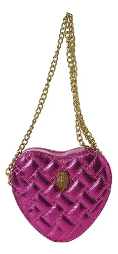 Bolso Bandolera Pequeño Con Cadena En Forma De Corazón Color