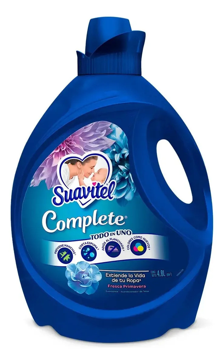 Suavizante de Ropa Suavitel Complete Fresca Primavera 4.8 L para Suavidad y Protección de Color