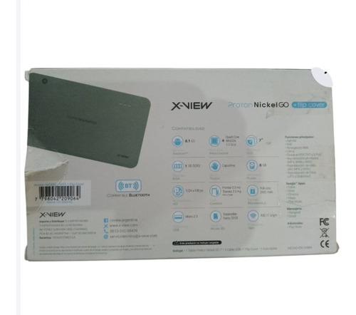 Tablet X-view Proton Nickel Go 7pul 8gb + Flip Cover Negro (Reacondicionado)