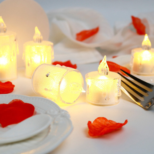 24 Mini Vela Electrónica Decorativa Artificial Led Luz Amari