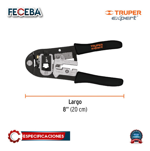 Pinza 8 Ponchadora, Módulos Intercambiables, Truper 18343