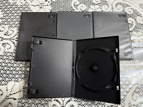 Caja Plástica De Dvd Y Cd Simples Dobles Y Cuádruple X 130