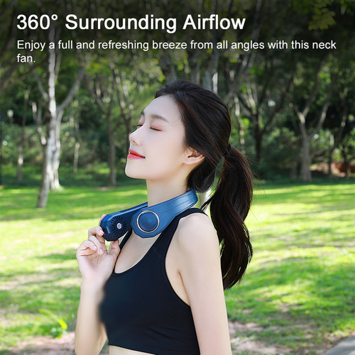 Ventilador De Cuello Portátil Recargable Por Usb Sin Cuchill
