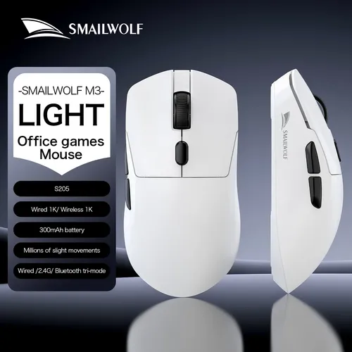 Internacional) Mouse Gamer Sem Fio Smailwolf M3 Tri Mode