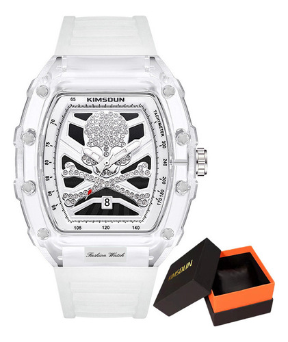 Reloj Kimsdun Calendar Con Forma De Calavera Luminosa Y Diam