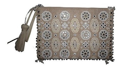 Angel By L. Martino Large Clutch Natural