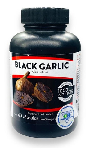 Ajo Negro 600mg Con 60 Caps (black Garlic) Naturex 