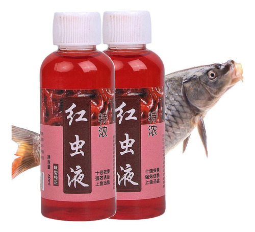 Aditivo Líquido For Cebo Con Aroma A Gusano Rojo 60 Ml,2 Un