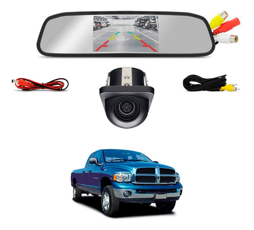 Kit Camera Retrovisor Dodge Ram 2006 2007 2008 2009