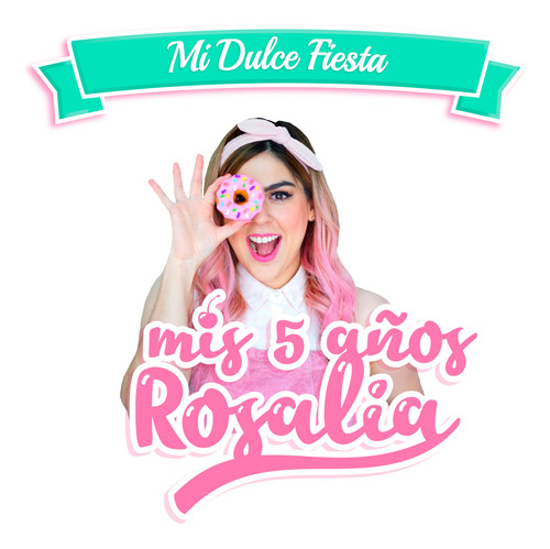 Logo Digital Mis Pastelitos Sonriendo Personalizado Nombre