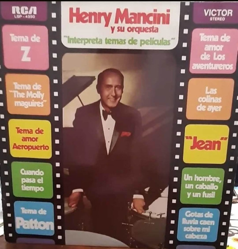 Vinilo Henry Mancini Y Su Orquesta Interpreta Temas De Pelic