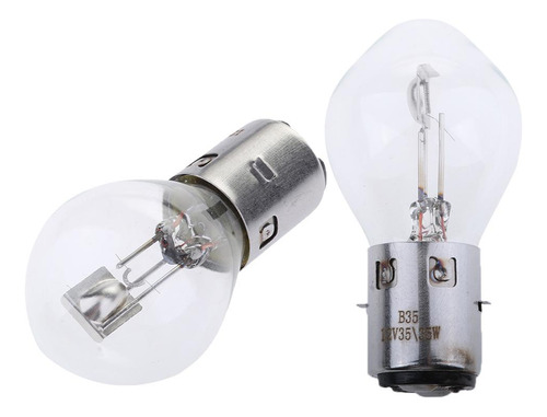 2x S2 12v 35/35w Scooter De Motocicleta Halógena Blanca