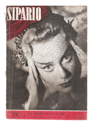 Revista Sipario Teatro Cinema Italiano Nº 79 Novembre 1952