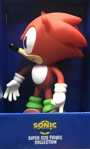 Boneco Vinil Super Sonic Vermelho Knuckles Articulado