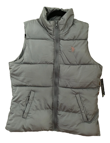 Chaleco Us Polo Assn. Gris Mediana Dama