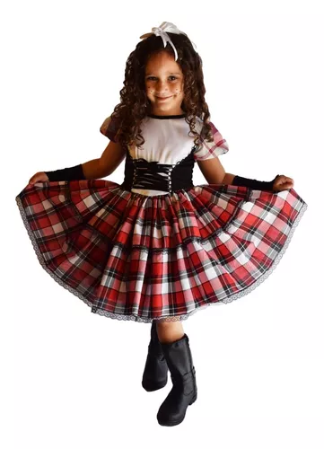 Conjunto Xadrez Festa Junina - Duda Baby Luxo