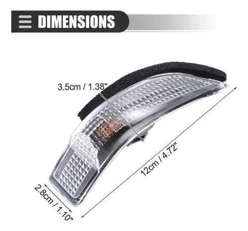 Luz Señal Giro Espejo Derecho Para Toyota Corolla 2014-2017