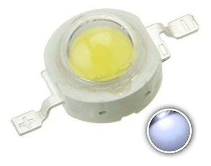 Chanzon 10 Piezas Chip Led De Alta Potencia 1w Blanco Frío