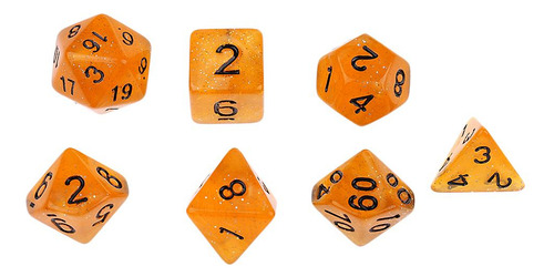 Paquete De 5-6 7 Piezas Juego De Dados Poliédricos D6 D8
