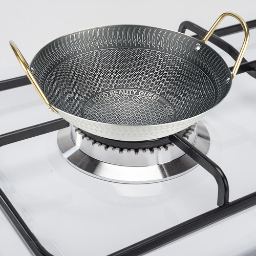Kadhai Kadai Hotpot Pot Seca Sartén Frito Diámetro 22 Cm