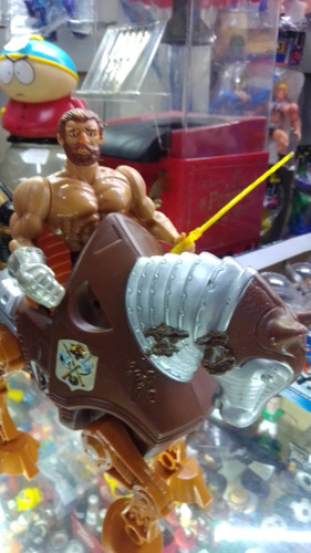 Heman Figura Fisto Con Stridor Y Jitzu Con Night Stalker 80s (Usado)