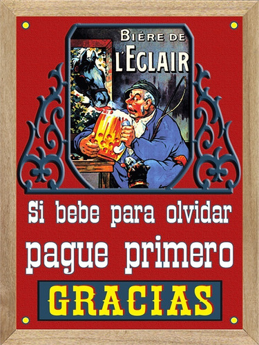 Frases Bebidas Cervezas  Cuadros  Poster Carteles  L329
