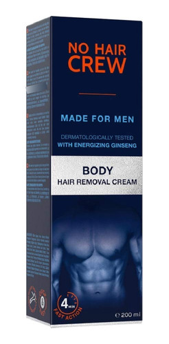 No Hair Crew Body Crema Depilatoria Corporal Para Hombre