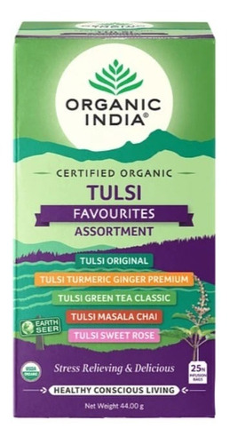 Te Orgánico Tulsi Variedades 25bol. Organic India