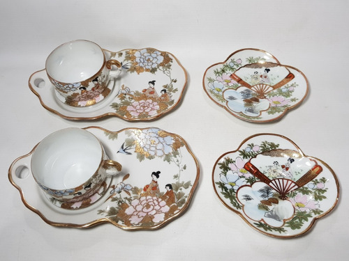 Antiguo Juego De Te Porcelana China X 6 Piezas Mag 59008