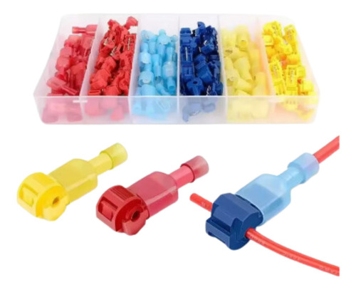 Kit 120 Conector Terminal Crimpagem Fios T-tap Prova D´agua