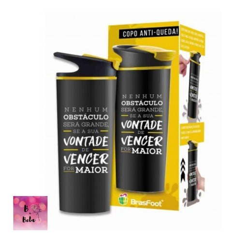 Copo Anti-queda Vontade De Vencer Bpa Free - Brasfoot