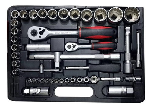 Juego Llaves Tubo Bocallaves 1/2 Y 1/4 Mm 98p Multi Ruhlmann
