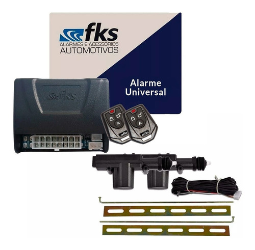 Alarme Automotivo + Kit Trava 2 Portas Fks Fk902 2 Controles