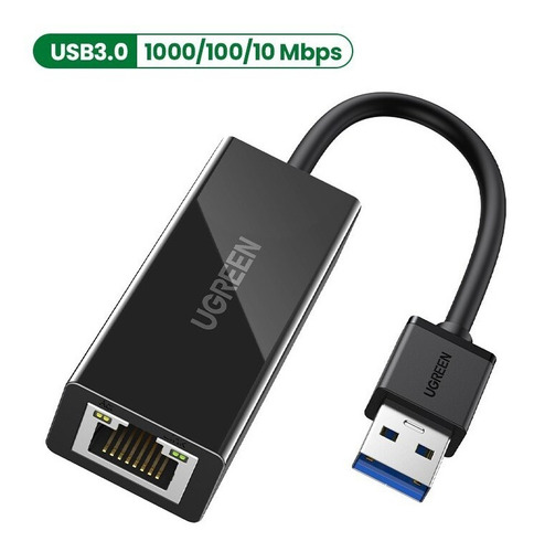 Adaptador Ethernet Rj45 A Usb 3.0 Pc Laptop Gigabit Ugreen