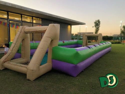 Alquiler Cancha Enjabonada Castillo Tobogan Inflable Metegol
