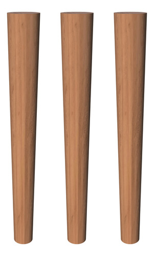 Kit 4 Pés Palito 100% Madeira Maciça 40cm P/ Rack Sofá Mesa De Cabeceira Aparador Buffet Puff Mesas Laterais Mesas De Centro Penteadeira Jm3 Móveis