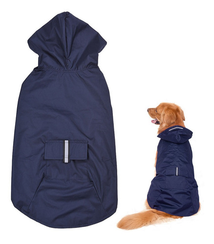Imagen 1 de 9 de 5xl Reflectante Mascota Perro Impermeable Impermeable Imperm