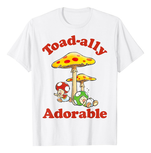 Nintendo Super Mario Adorable Toads Camiseta Gráfica Retro C