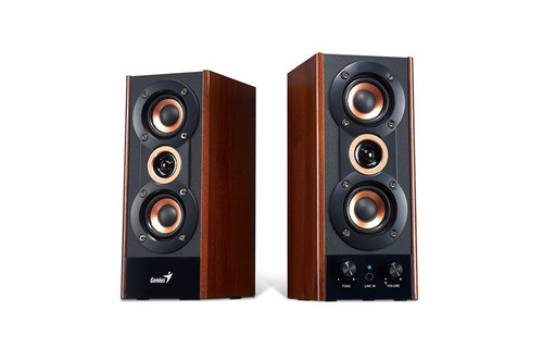 Imagen 4 de 6 de Parlantes Genius Sp-hf800a Pc 20w Madera Rms 220v