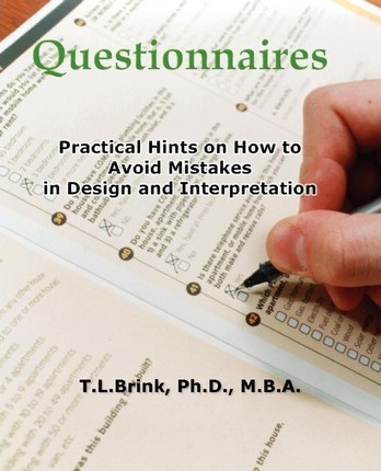 Libro Questionnaires : Practical Hints On How To Avoid Mi...