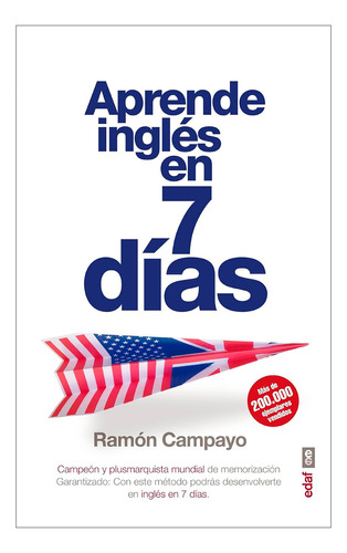 Aprende Inglés En 7 Días. Ramón Campayo. Editorial Edaf En Español. Tapa Blanda