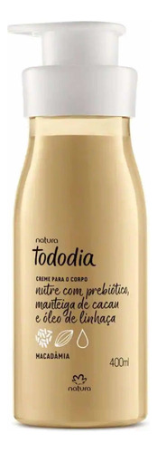 Creme Hidratante Para Corpo Natura Tododia Macadâmia En Pote De 400ml/400g