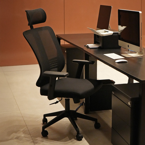 Cadeira De Escritório Ergonômica Giratória Regulável 2d 3d