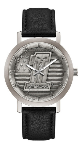 Reloj Harley Davidson 1 Skull Stars Original Nuevo Hombre 